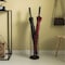 Vintiquewise Black Round Horizontal Design Umbrella Holder Stand for Indoor and Outdoor with Drip Water Tray QI004469 - alternate 2